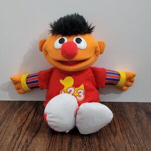 Sesame Street Talking Ernie English Baby Plush 123 Toddler Educational Toy Learn